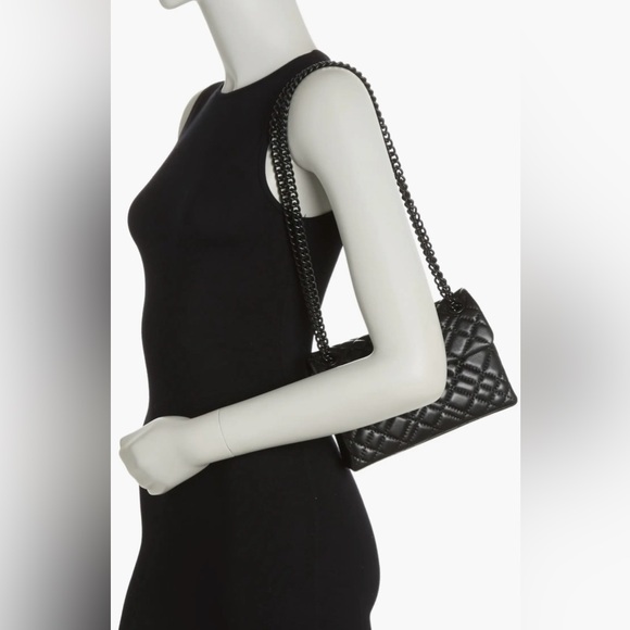 NWT- Kurt Geiger London- Mini Brixton Drench Leather Shoulder Bag- Black - Picture 13 of 14